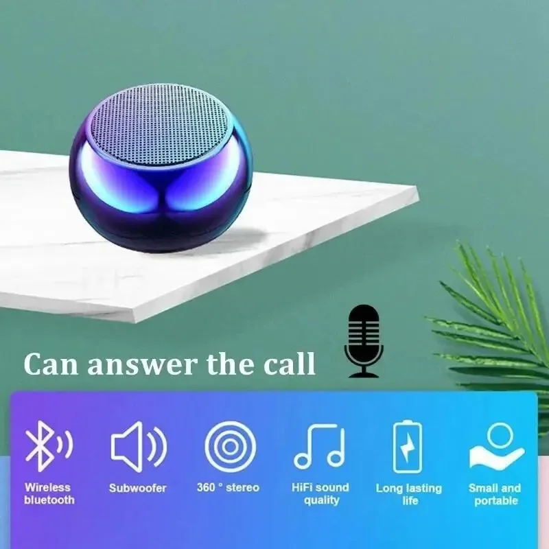 Беспроводная Bluetooth-Колонка M3wireless портативная маленькая металлическая
