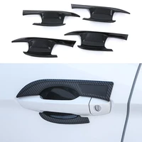 for mitsubishi eclipse cross 2018 2019 2020 2021 2022 carbon fiber door handle surrounds protector accessories