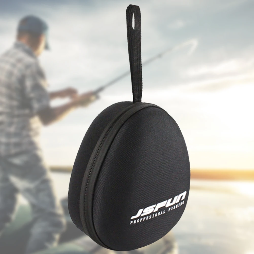 Fishing Reel Cover 600D Nylon Fishing Reel Protective Case Ventilation Lightweight with Hand Strap for Baitcasting Drum Reel