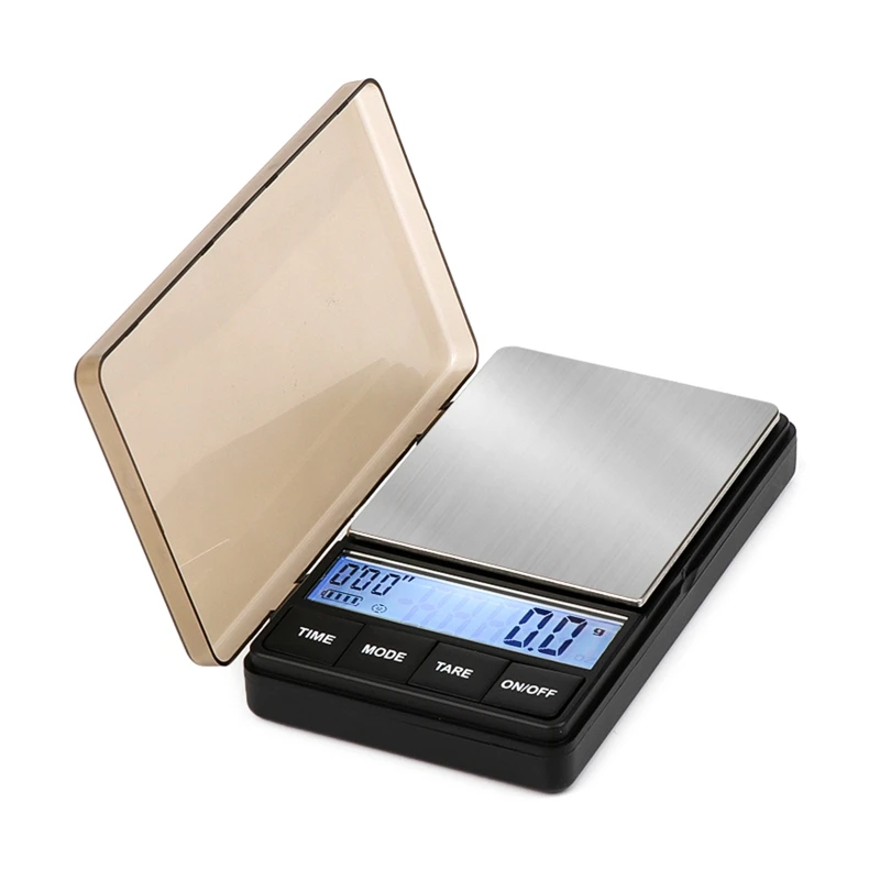 

Espresso Scale with Timer 1000g x 0.1g Small & Handy Barista Scale Brew Drip Tray Coffee Scale with Timer Backlit LCD A0KF