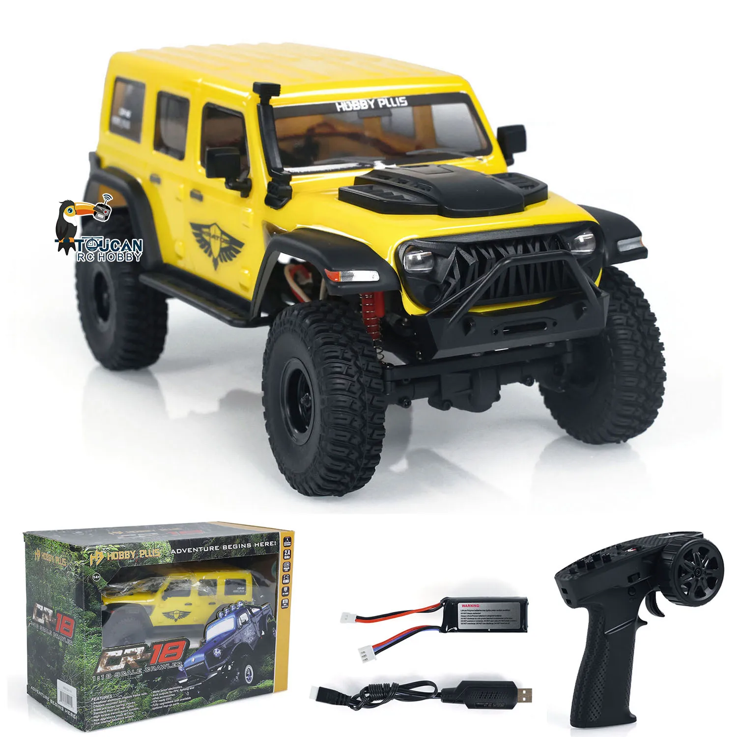 RTR 4WD 1:18 Радиоуправляемый гусеничный автомобиль Rock Hobby Plus CR18 Беспроводная