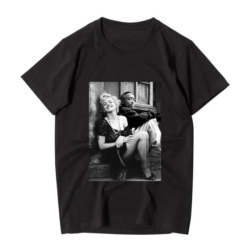 

Marilyn Monroe T Shirt Graphic Quality Vintage Movie Cotton Oversized Streetwear Men T-Shirt Clothes Women Tops Short Sleeve
