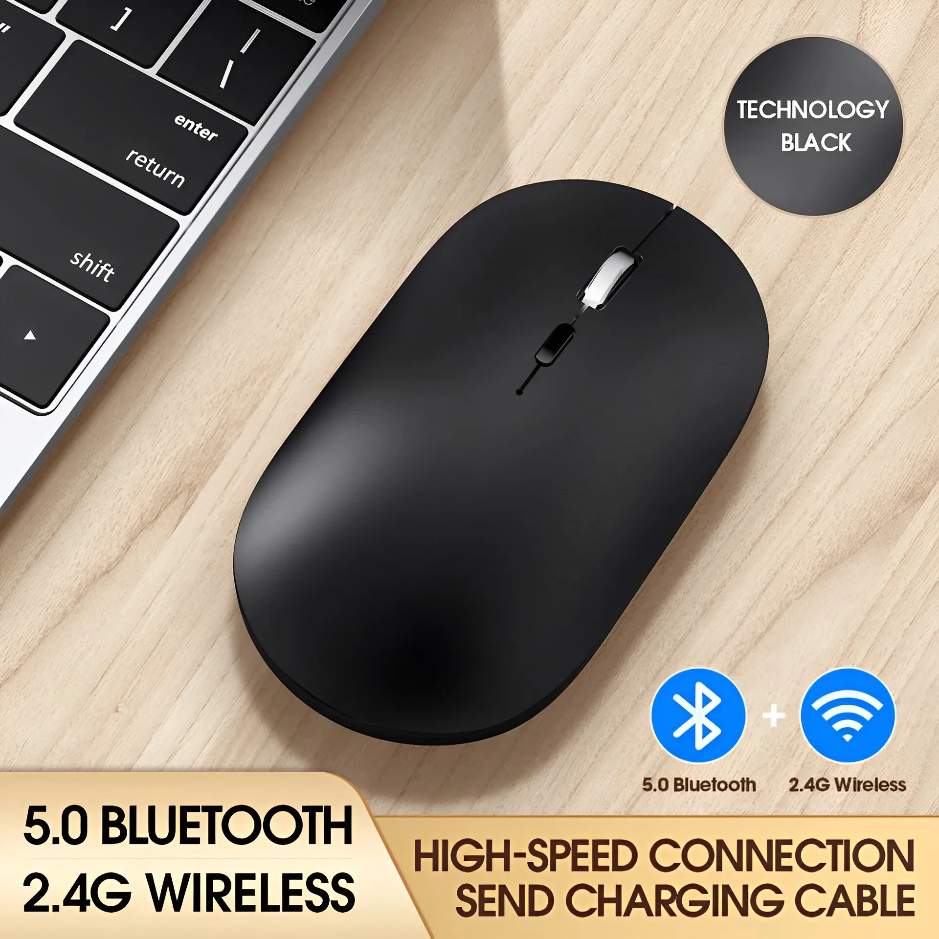 

Беспроводная Bluetooth-мышь для Apple MacBook Air 13 Pro, 5,0 ГГц