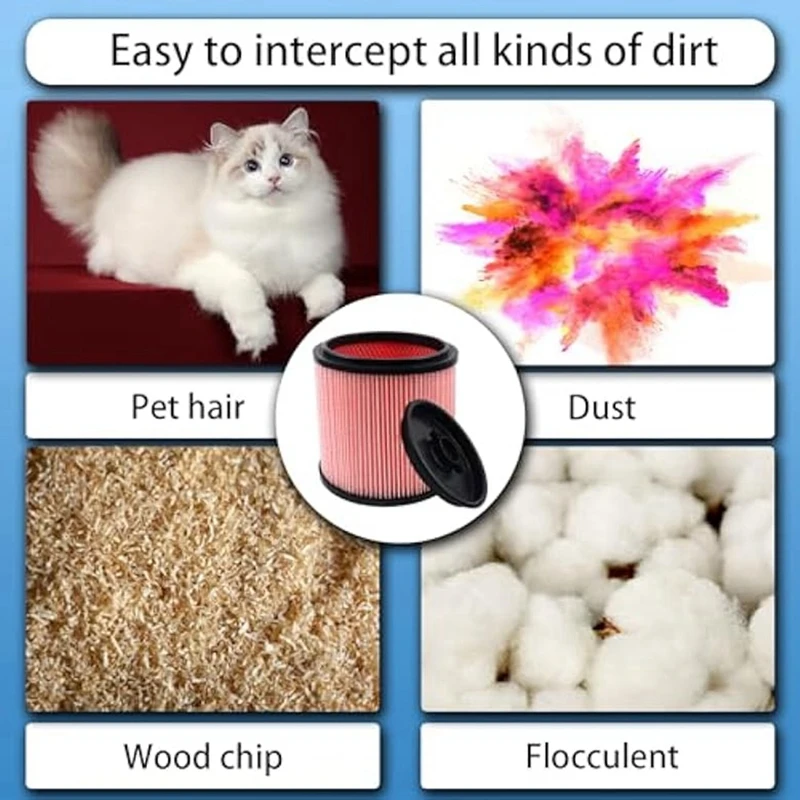 HEPA-фильтр для Vacmaster тонкая фотография и фиксатор от 5 до 20 галлонов влажные/сухие