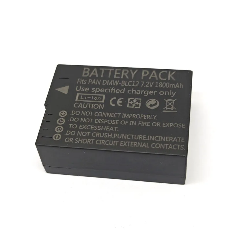 Фото DMW-BLC12 BLC12E Аккумулятор для камеры Panasonic DMC-GH2S FZ3 G95 G85 G80 G5 G6 G7 GX8 FZ200 FZ300 FZ2500 FZ1000 GH2S DMC-FZ300 №3