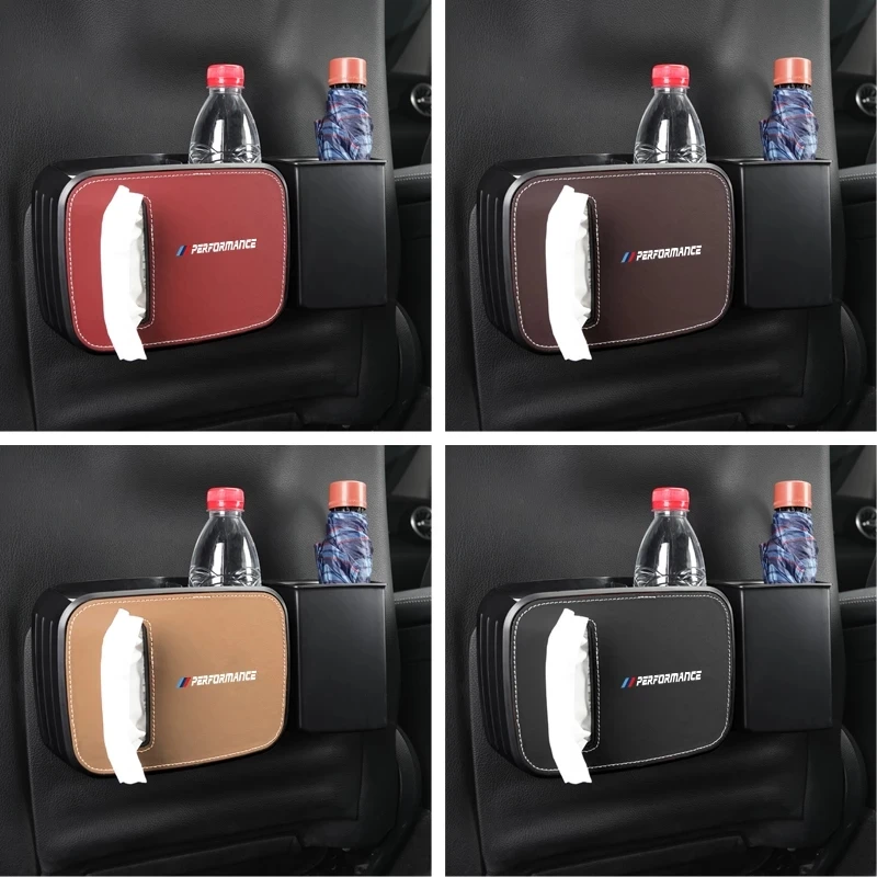 

Car Interior Seat Back Trash Bin for BMW Plastic Stowing Tidying Storage Holder Tissue Box Auto Accessories