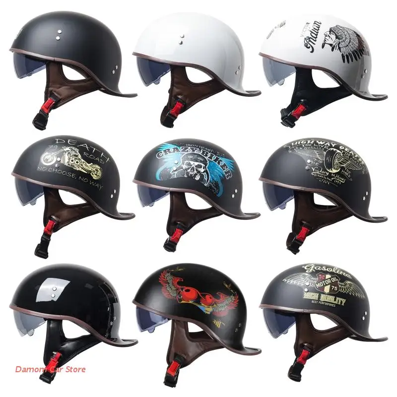 

Summer Open Face Helmet for Adult Adjustable Bike Women Men Baseball