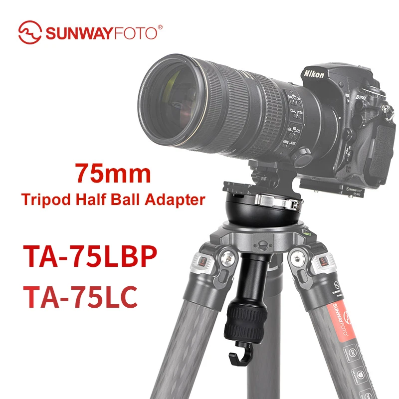 

SUNWAYFOTO TA-75LBP/TA-75LC 75 мм полушаровая Чаша адаптер конвертирует видео чашу металлическая с пузырьковым уровнем штатив