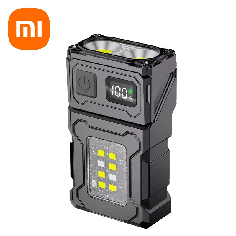 

Многофункциональный фонарик Xiaomi с регулируемым углом, светодиодный уличный фонарик, портативный брелок, магнитный сигнальный светильник для кемпинга