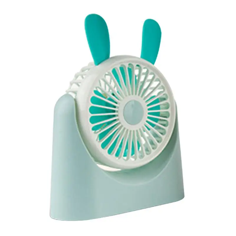 

Personal USB Fan For Desk Cartoon Net Cover Fan With Light Quiet Mini USB Personal Fan For Home Desktop Office Table
