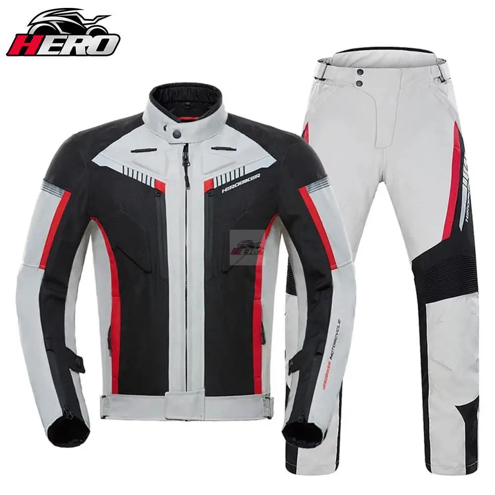 

HEROBIKER Motorcycle Jacket Waterproof Winter Cold-proof Motocross Jacket Motorbike Windproof Riding Clothing Protective Gear