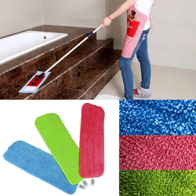 

3Pcs/Set Mop Replacement Pad Refill Head Microfiber Cloth Cleaning Floor Wet/Dry