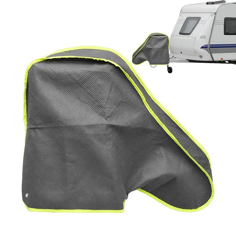 

Car Hitch Connector Cover Caravan Hitch Cover Universal Waterproof Tongue Jack Cover Universal Breathable Dust Rain Snow