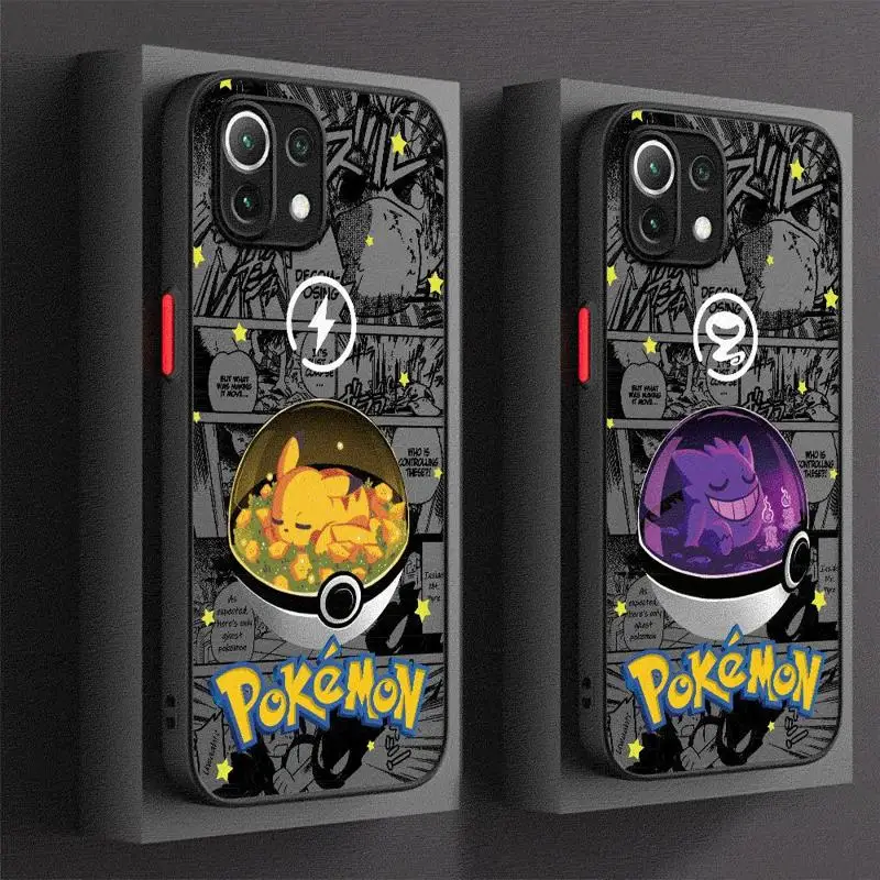 Роскошный чехол для телефона Pokemons Xiaomi Redmi 13C1 2 5G 10C 12C 9 10 9A 9T 9C A1 A2 Plus K40 Pro матовый
