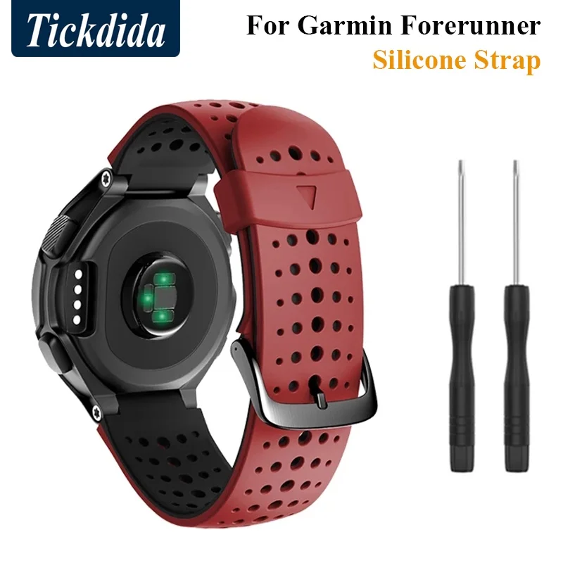 

Ремешок Tickdida для Garmin Forerunner 220 230 235 630 620 S20 S5 S6, спортивный ремешок для Garmin, силиконовый ремешок