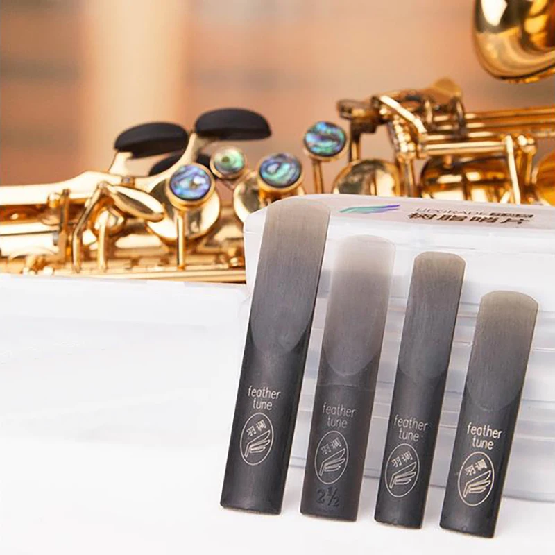 Durable Natural Synthetic Resin Sax Reeds Bb Clarinet Resin Reeds Alto Tenor Soprano Saxophone Resin Reeds For Pop Jazz Musical enlarge