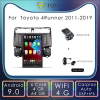 13 6 for toyota 4runner 2011 2019 android car multimedia player radio gps tesla touch screen carplay android auto dsp 64g bt