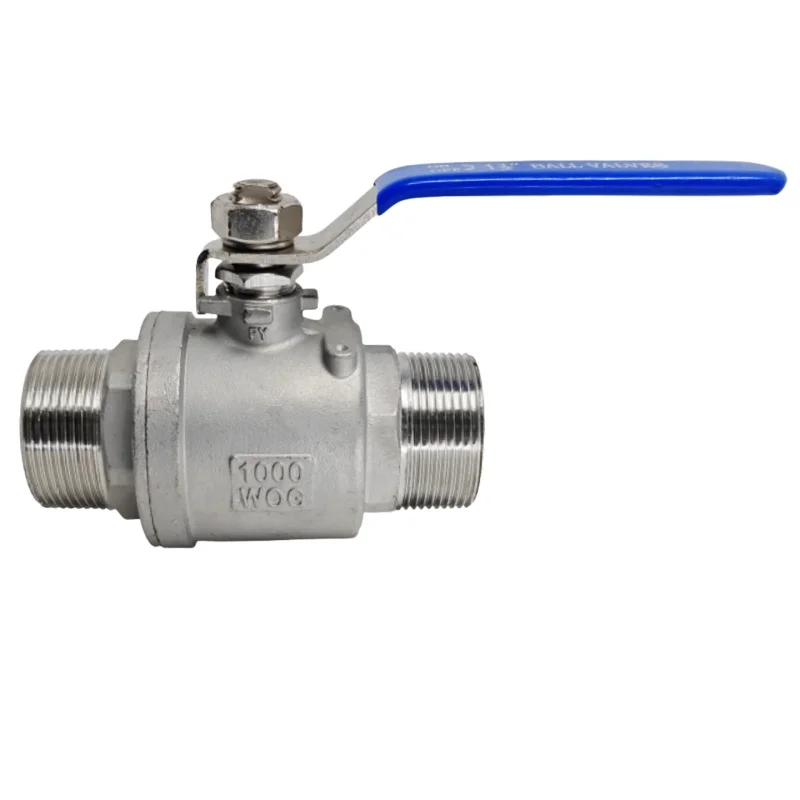 

Шаровой кран из нержавеющей стали 304, прямой, двухсоставной, полнопроходной, с внутренней и внешней резьбой BSP, размеры 1/4”, 3/8”, 1/2”, 3/4”, 1”, 1-1/4”, 1-1/2”