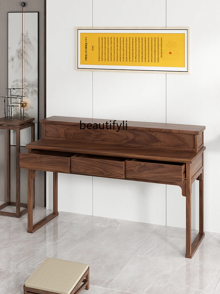 Стол из массива дерева домашний двухуровневый стол Будды буддийский gongtai новый