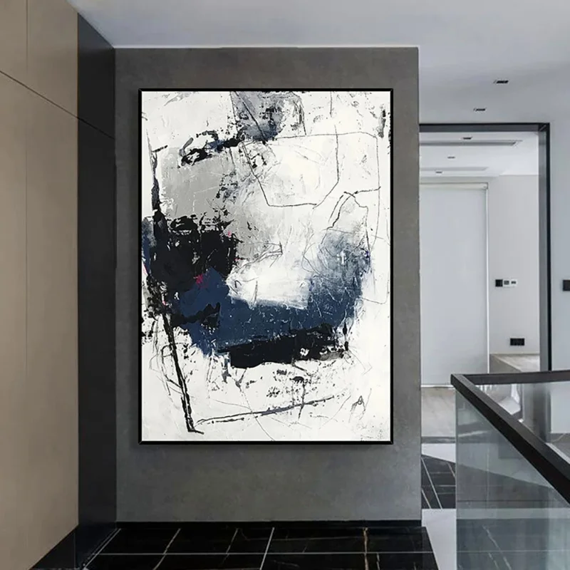 Абстрактная текстурированная масляная живопись на холсте ручная роспись