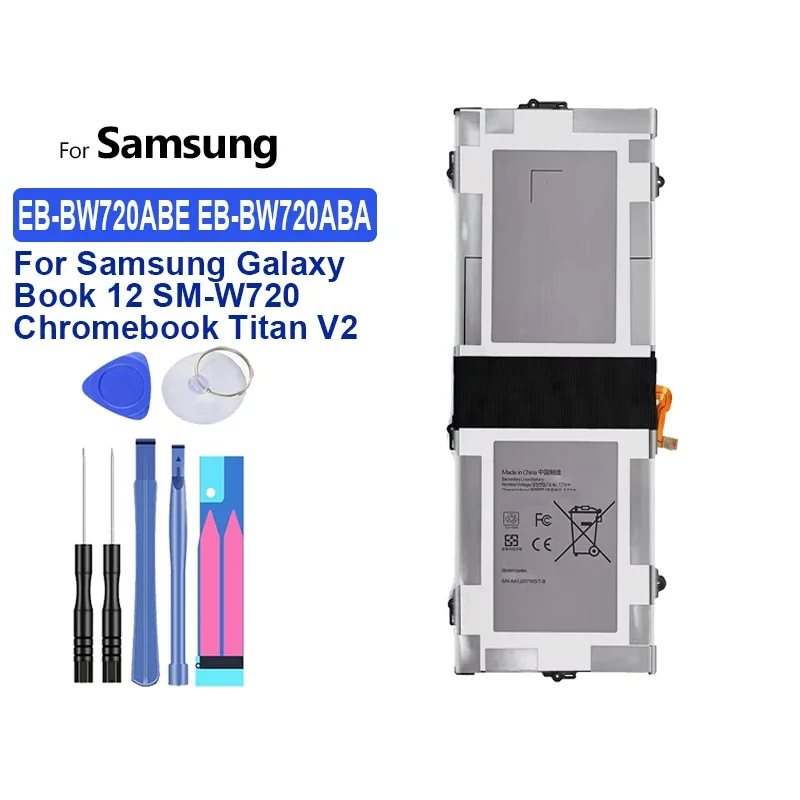 Аккумулятор большой емкости 5070 мАч для Samsung Galaxy Book 12 SM-W720 XE521QA NP350V5C NP350U5C NP350E5C SM-W727V