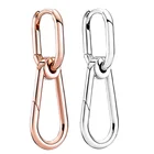 Женские серьги-кольца из серебра 925 пробы