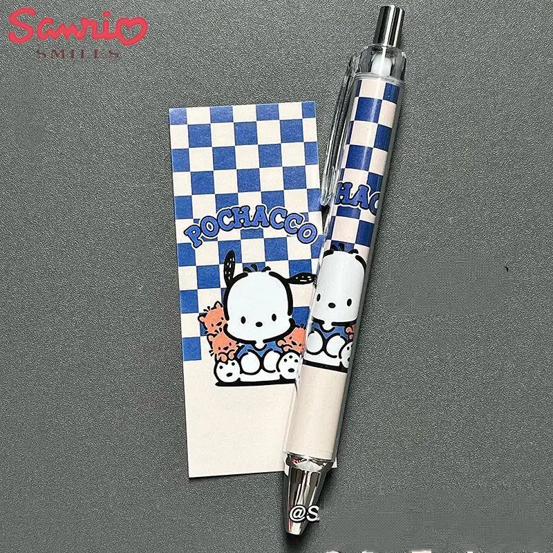 

Ins Kawaii Sanrio Unisex Pen Lovely Pochacco Retro Style Unisex Pen Cute Cartoon Press Action Pen Signature Pen Stationery