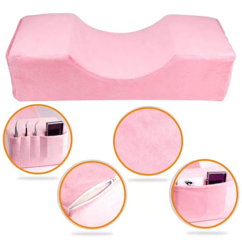 

Professional Lash Pillow Neck Support Eyelash Pillow Soft Grafting Eyelashes Memory Foam Eyelash Extension Pillow Makeup Salon