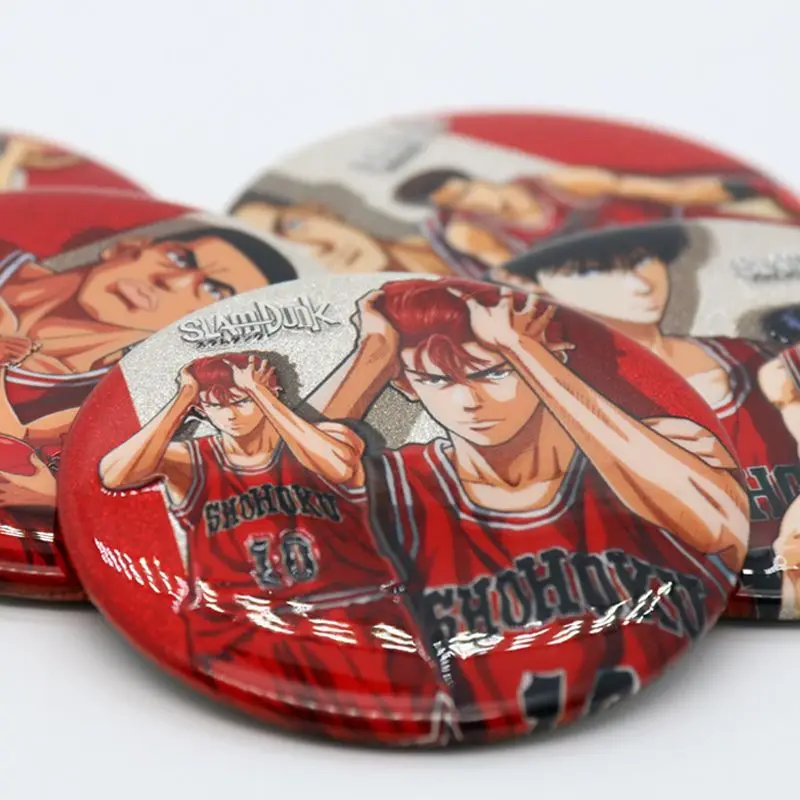 Фото Slam Dunk Sakuragi Hanamichi Haruko Akagi Rukawa Kaede креативный и персонализированный аниме периферийный брелок украшение для значка №2