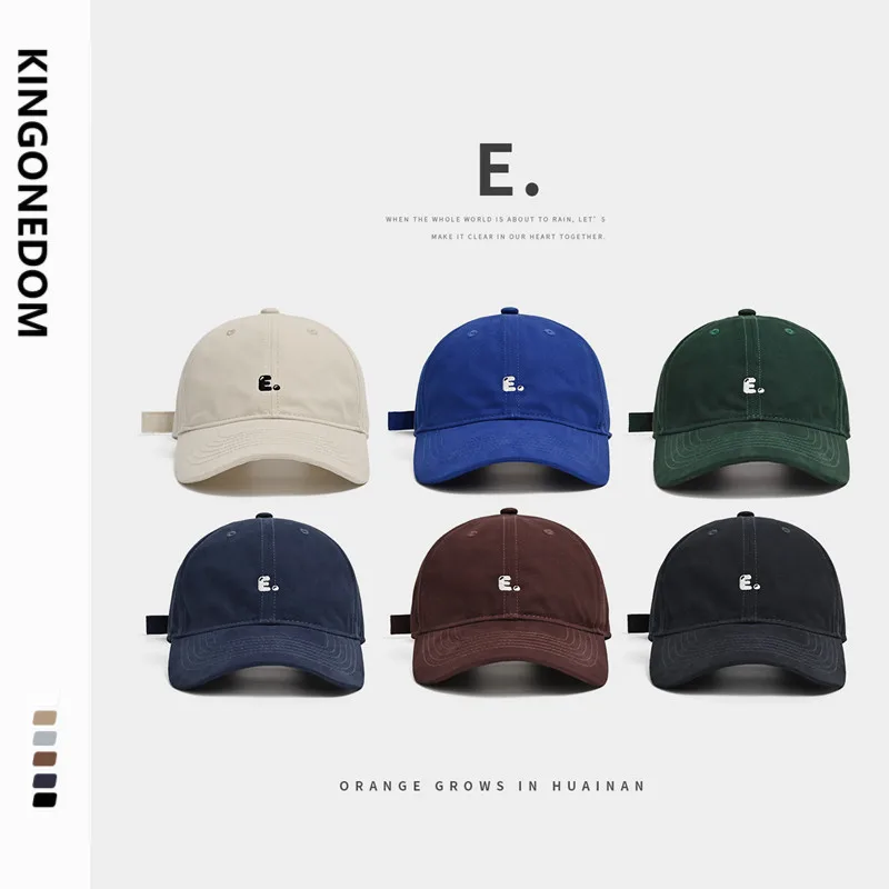 

Women's Summer Baseball Caps Embroidery Letter E Cotton Sun Hat for Men Snapback Cap Casual Hat for Lovers Sunbonnet