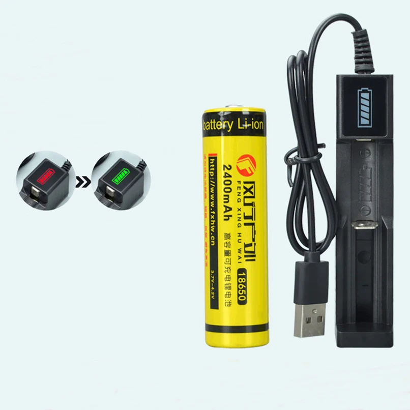Фото Универсальное интеллектуальное зарядное устройство USB 18650, зарядное устройство для литиевой батареи 26650 3,7 в 4,2 в, внешний аккумулятор с подсветкой №3