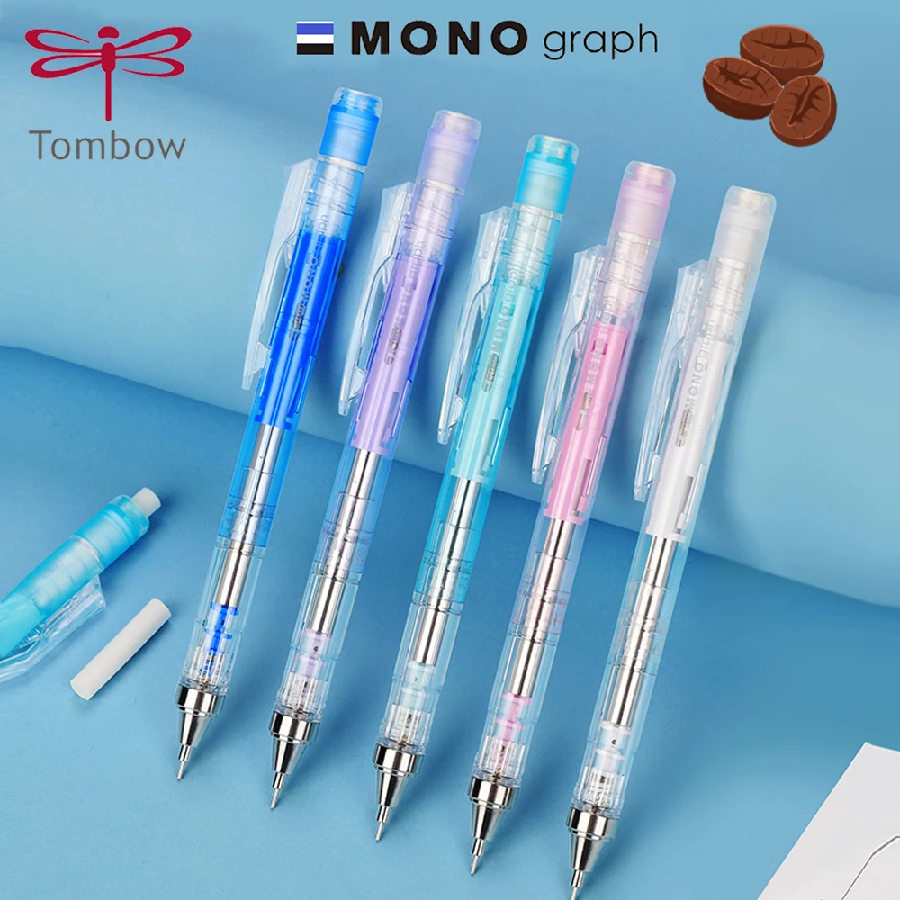 

Japan Tombow Mono graph Mechanical Pencil New Color Transparent Low Center of Gravity Anti-break Lead Cute Stationery