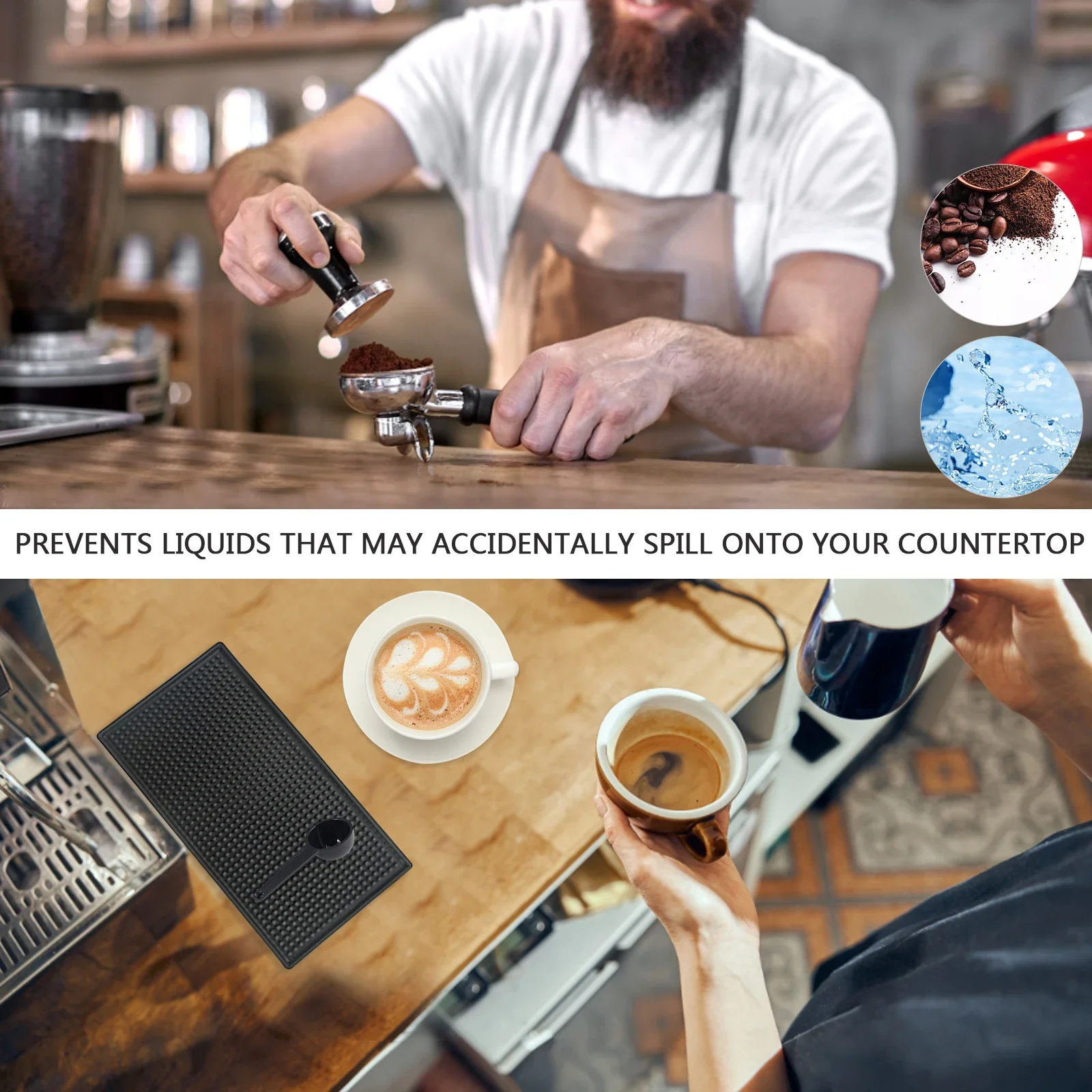 Водонепроницаемый Нескользящий Прямоугольный Силиконовый Резиновый Коврик Для