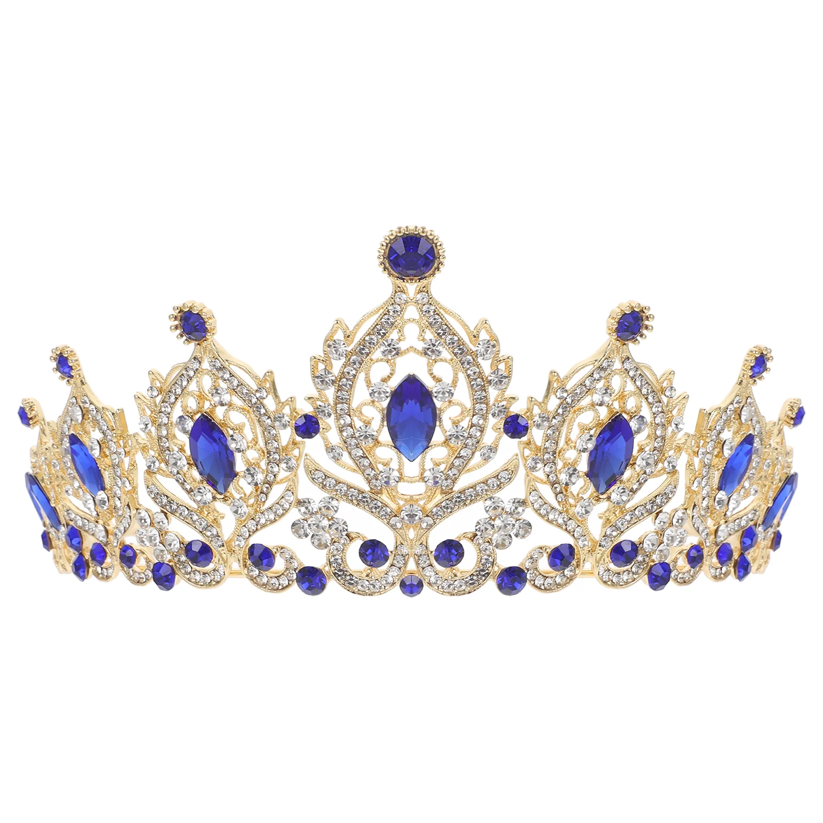 

Crown Headband Women Crystal Headband Sparkling Crown Wedding Bride Headband