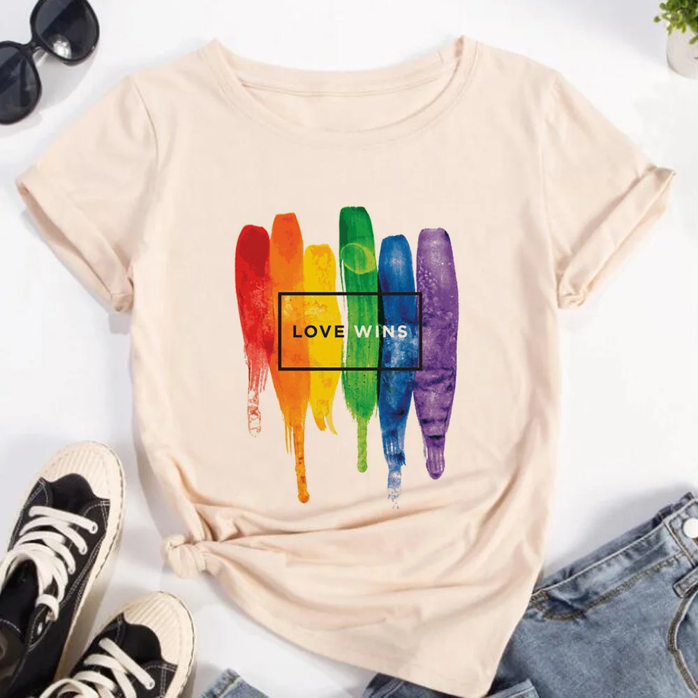 Женские футболки Pride Lgbt Lgbtq эстетичная удобная пастельная футболка в стиле