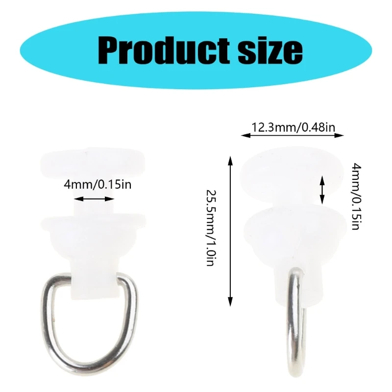 Белые планеры с крючками для штор 100 шт. тихие раздвижные ролики стержня