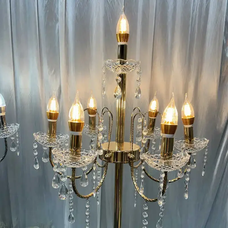 Новый свадебный реквизит Европейский Хрустальный светящийся уличный светильник