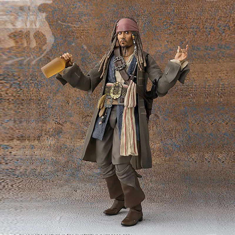 

Disney Pirates of The Caribbean 5 Dead Men Tell No Tales SHF Action Captain Jack Johnny Depp Jack Sparrow Figure Toys Kawaii Toy