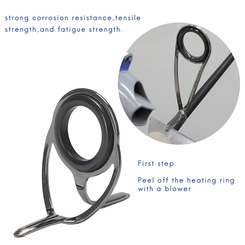 7 шт./компл. направляющие для удочки наконечник рыбы диаметр 5-18 мм комплект