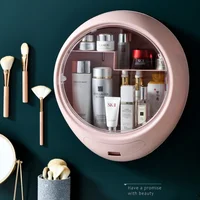 Cosmetic Wall-mounted Storage Box Jewelry Make Up Organizer Drawer Rack Bathroom Accessorie Racks Are Not Perforated Waterproof