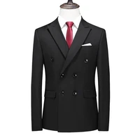 mens double breasted blazer solid business formal wedding slim fit suit jacket plus size 6xl mens formal tuxedo casual blazers