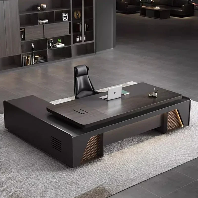 Спальня офис деревянный стол простой современный скандинавский президент