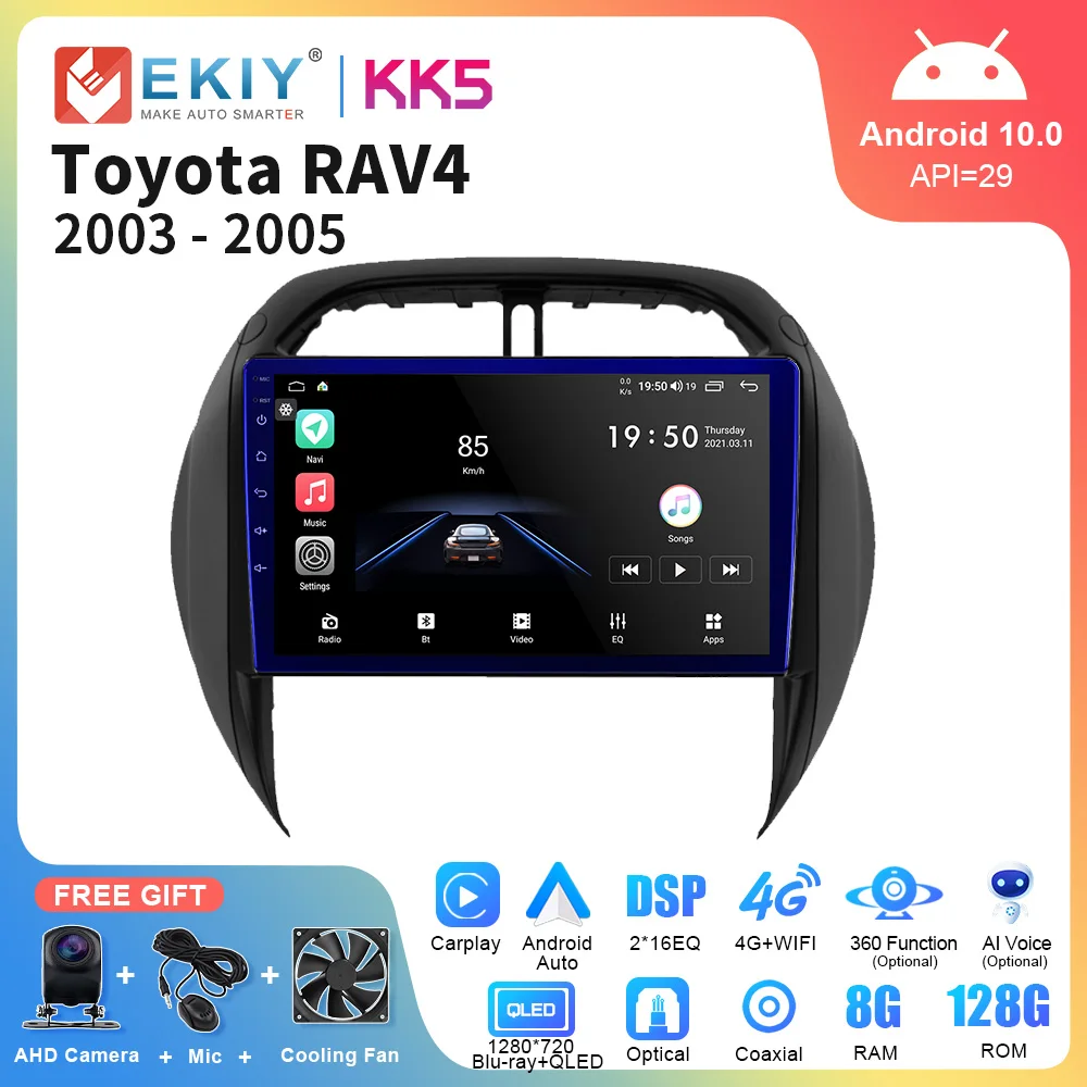 For Toyota Rav4 Rav 4 2003 - 2005 Dsp Carplay Gps Navigation Multimedia Video Player Stereo 2din Dvd