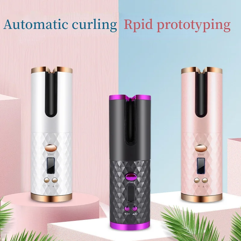 Automatic Hair Culers 3 Color Option USB Charging Portable Smart Wireless Tour Portable Lazy Hair Curler Auto Hair Curling