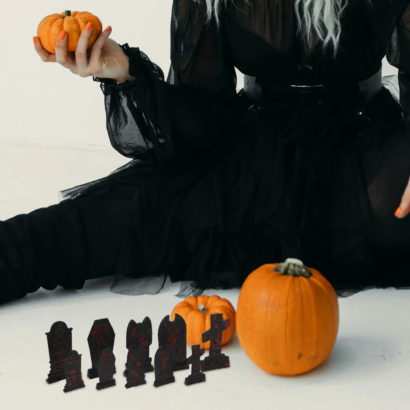 10 шт. украшение для надгробия в виде черепа реквизит пластиковые украшения