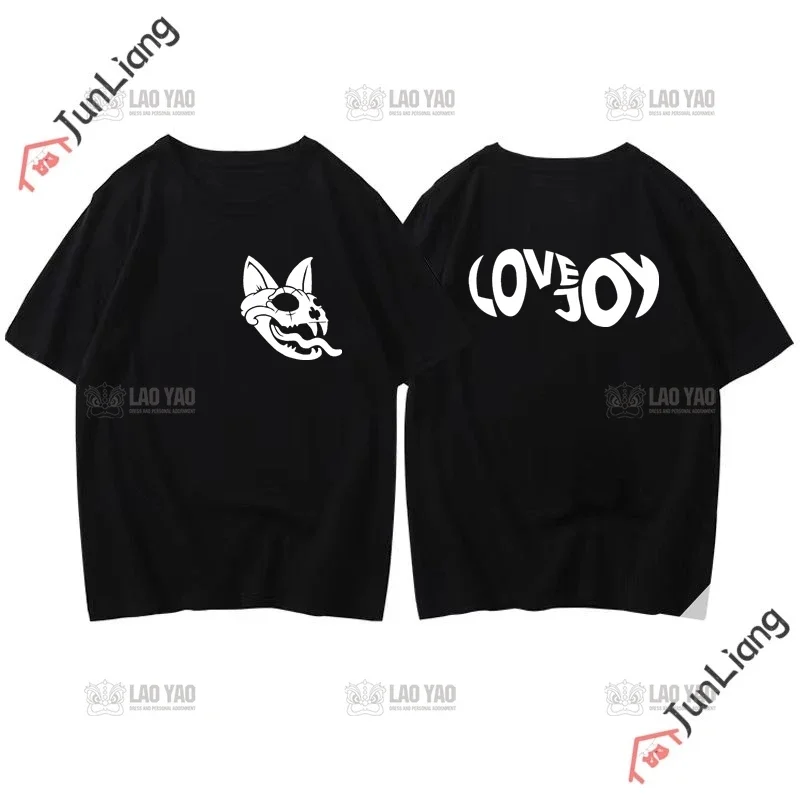 Новая футболка Lovejoy Kawaii The Lazy Cat летняя модная унисекс топ 2023 Band Tour подарок фанату