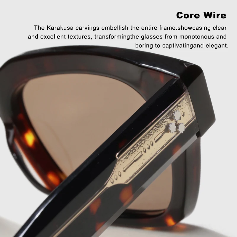 Роскошные квадратные ацетатные солнцезащитные очки ручной работы для мужчин и