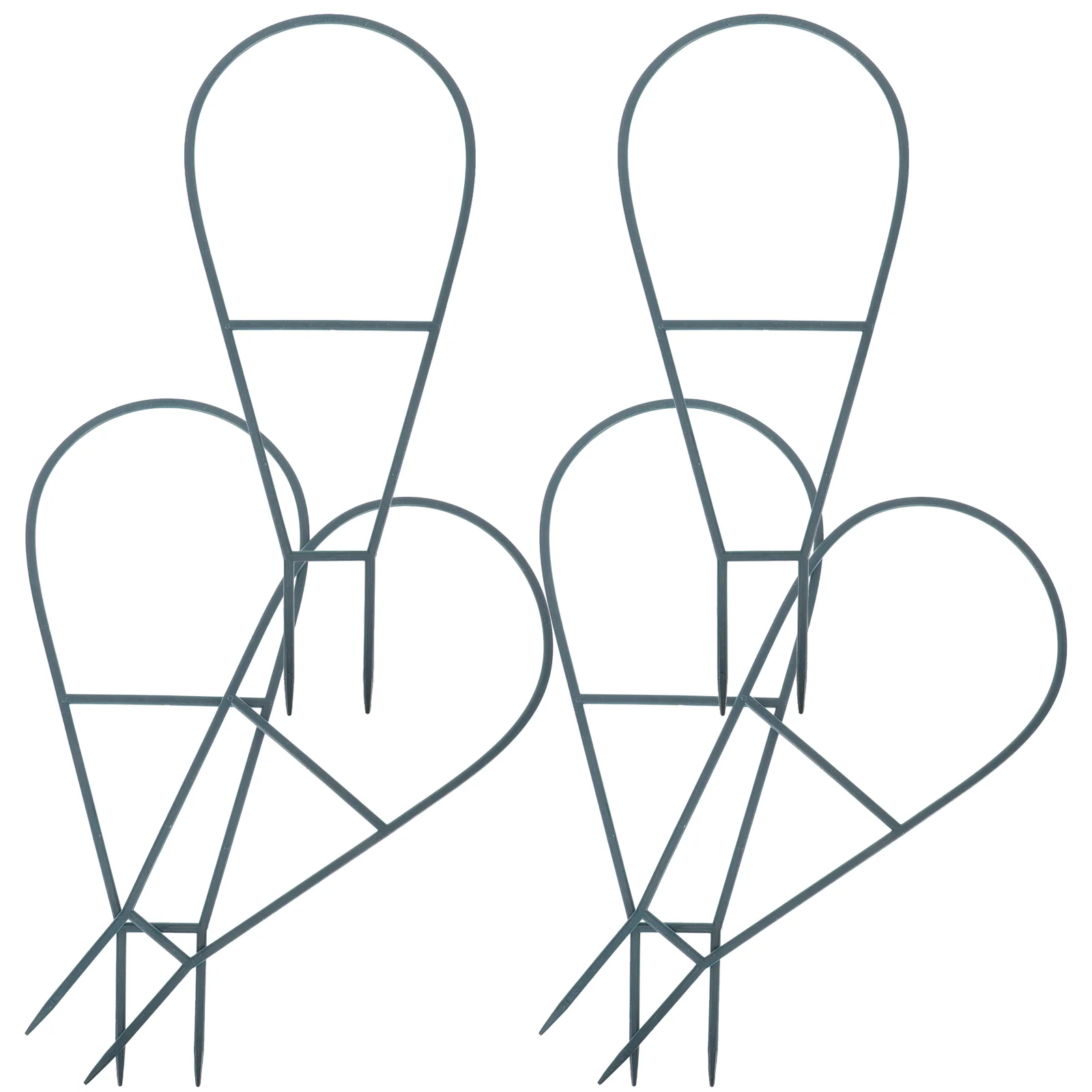 

6 Pcs Small Trellis Climbing Plants Outdoor Garden Saucers Outdoors Vegetable Decorative Plastic Planters Rose Trellises