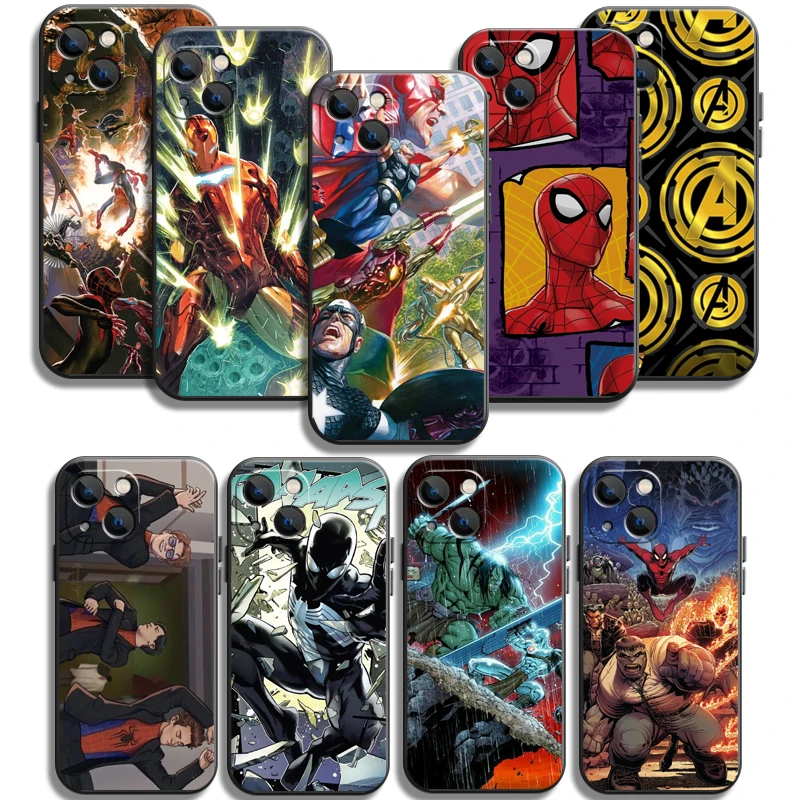 

Marvel Spiderman Iron Man Phone Cases For iPhone 7 8 SE2020 7 8 Plus 6 6s 6 6s Plus X XR XS MAX Coque Soft TPU Funda Carcasa
