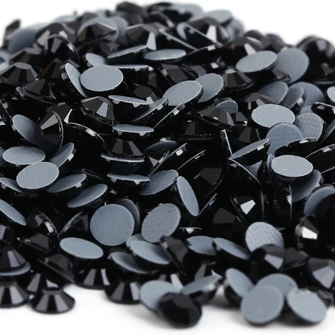 Хрустальные стразы DMC горячей фиксации ss6, ss10, ss16, ss20, ss30 черный